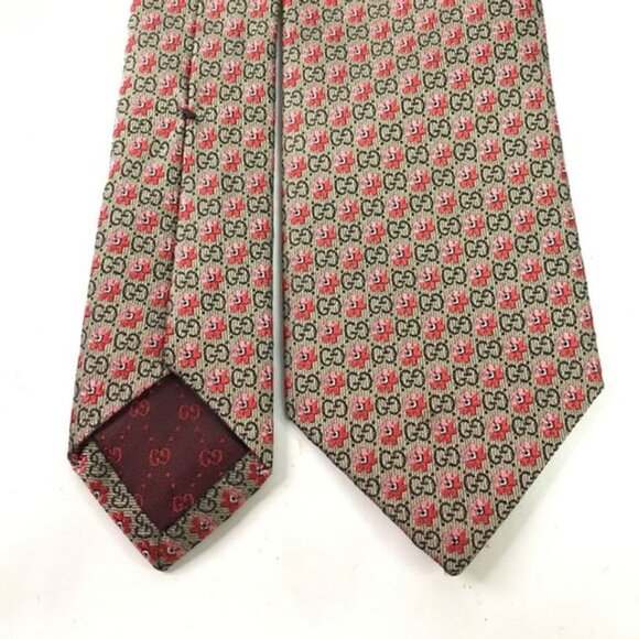 Gucci Silk GG Guccissima Floral Tie - Picture 3 of 7
